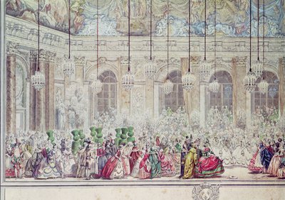 Le bal masqué à la Galerie des Glaces à l